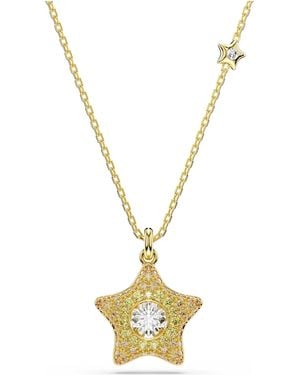 Swarovski Sublima 18K Plated Star Pendant Necklace - Metallic