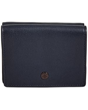 COACH Saddle Trifold Origami Coin Wallet - Blue
