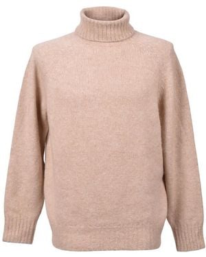 Brunello Cucinelli Light Camel Wool Turtleneck Jumper, Brand Size 50 (Us - Pink