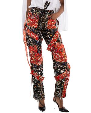 Burberry Ladies Ip Pattern Amelia Graphic Trousers, Brand Size 6 (Us - Red