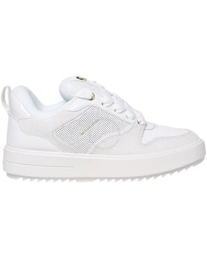 Michael Kors Rumi Logo-Plaque Leather Trainers - White
