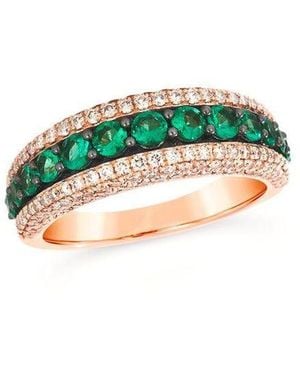 Le Vian Ladies Emerald Rings Set - Green