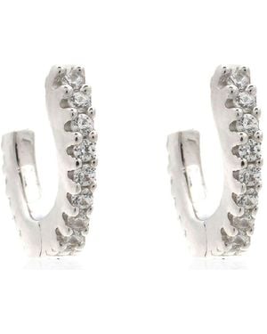 Apm Monaco Sterling Eclat Small Hoop Earrings - Metallic