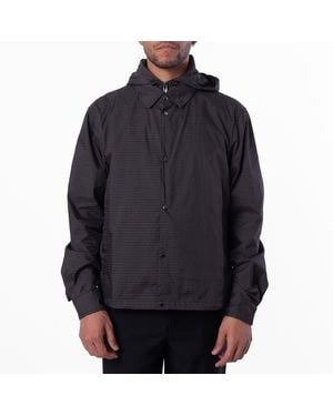 Emporio Armani All-Over Logo Nylon Blouson, Brand Size 48 Us - Blue