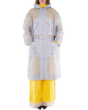 Moncler Long Sleeve Drawstring Hooded Jacket, Brand Size 0 (X-Small) - Blue