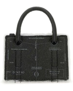 Dentro Leather Mini Otto Handbag - Black