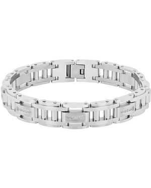 Robert Alton 1/3Ctw Diamond Stainless Steel Link Bracelet - Metallic