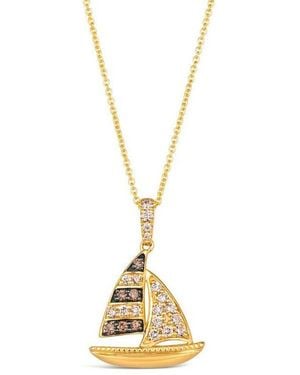 Le Vian Ladies Nautical Collection Pendant Necklace Set - Metallic