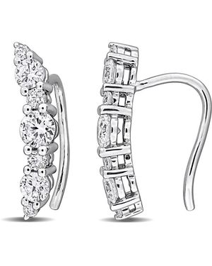 Created Forever 1 Ct Lab Grown Diamond Tw Charm Earrings - White