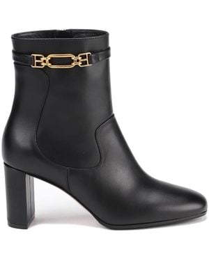 Bally Darcie Didi 75 Leather Boots, Brand Size 37 Us - Black