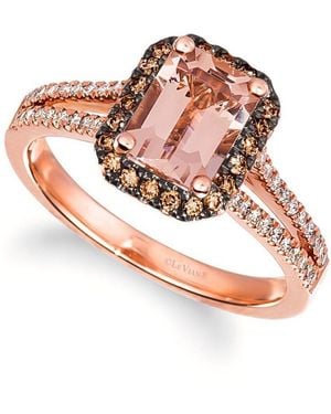 Le Vian Peach Morganite Rings Set - Pink