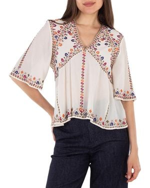 Isabel Marant Santia Cotton Blend Blouse - Red