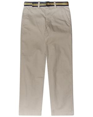 Polo Ralph Lauren Straight-Fit Cotton Trousers - Grey