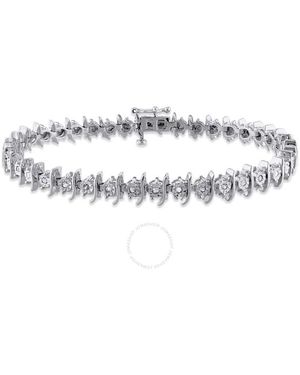Amour 1/2 Ct Tw Diamond Tennis Bracelet - Metallic