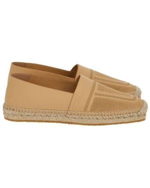 Ferragamo Seda Leather Espadrilles - Natural