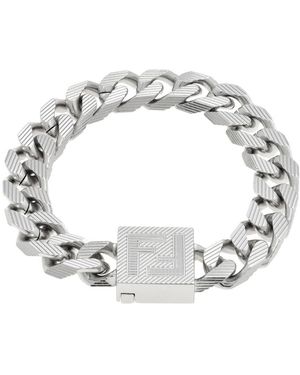 Fendi Palladium Shadow Bracelet - Metallic