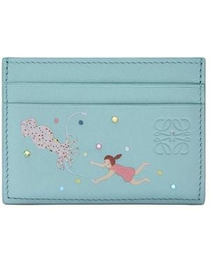 Loewe X Suna Fujita Deep Sea Card Case - Blue
