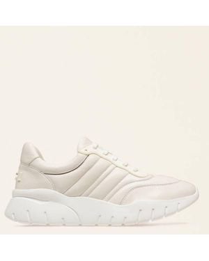 Bally Bienne Biko Leather Trainers, Brand Size 40 Us - Natural