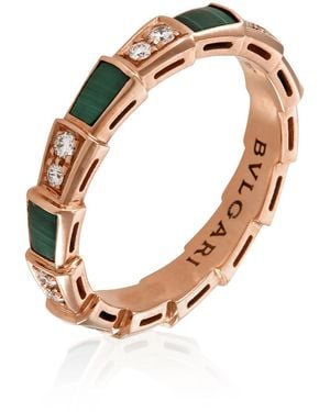 BVLGARI Serpenti Viper 18Kt Rose Ring - Metallic