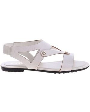 Tod's Tod's Leather Sandals - White