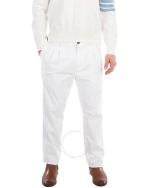 BLACK LABEL CRESTBRIDGE Elasticated Waist Trousers, Brand Size 82 (Waist - White