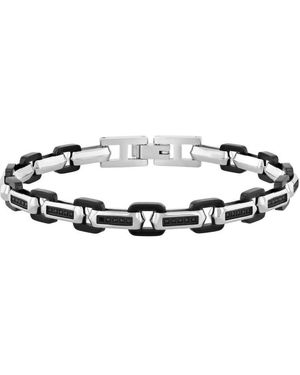 Robert Alton 1/3Ctw Diamond Stainless Steel Finish Bracelet - Metallic