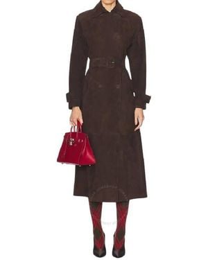 Burberry Knitted Tri Bar Tights - Red
