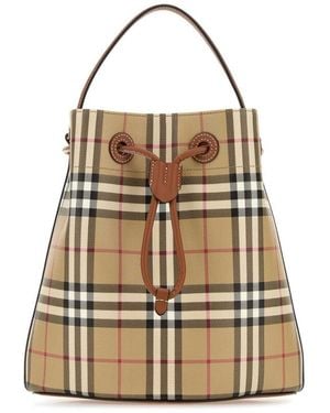 Burberry Small Bucket Bag Tb - Metallic