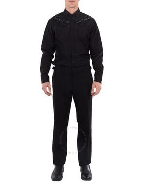 Burberry Straight-leg Wool Trousers - Black