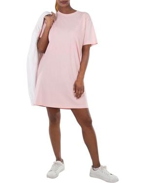 Burberry Ekd Cotton Crewneck Mini Dress - Pink