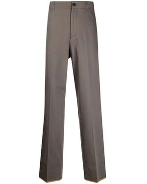 Ferragamo Straight-Leg Tailored Trousers - Grey