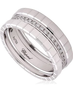 Chopard 18K Ice Cube Diamond Ring - Metallic