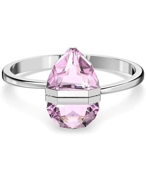 Swarovski Ladies Oversized Crystal Lucent Bangle - Pink