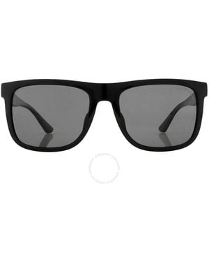 COACH Polarized Rectangular Sunglasses Hc8367u 500281 57 - Black