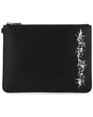 Givenchy Logo-Print Pouch Bag - Black