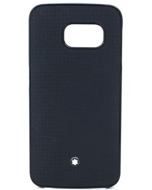 Montblanc Extreme Hard Shell Leather Case For Samsung Galaxy S6 Edge Sm-G925 - Blue