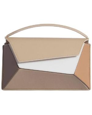 Mlouye Small Naomi Top Handle Leather Bag - Brown