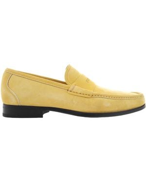 Ferragamo Ferragamo Dupont Signature Moccasin, Size 9 Ee - Yellow