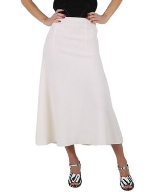 Stella McCartney Ladies Skirt Ivory Long Skirt, Brand Size 36 (Us Size 4) - White