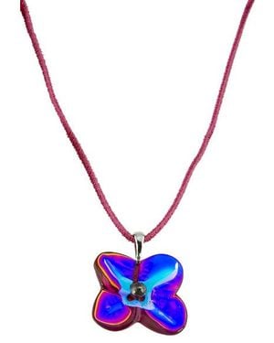 Baccarat Pink Crystal Pendant - Blue