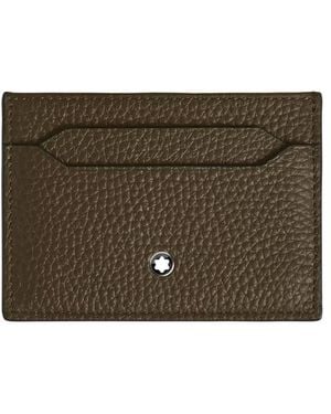 Montblanc Grain Leather 5Cc Card Holder - Metallic