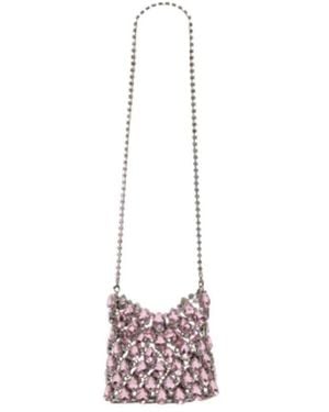Self-Portrait Self-Portrait Crystal Crossbody Bag - Pink