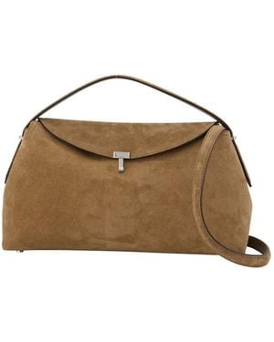 TOTEME T-Lock Top Handle Bag - Brown