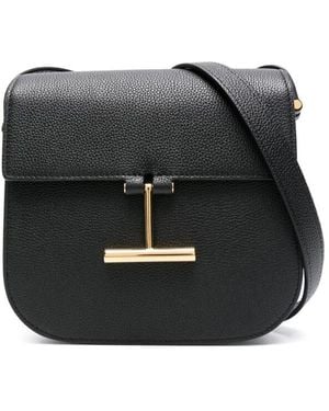 Tom Ford Tara Leather Crossbody Bag - Black