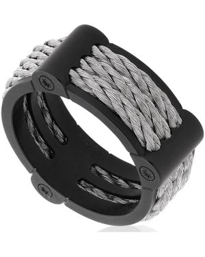 Fred Force 10 Large Model Ring - Black