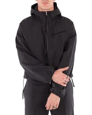 Ferragamo Ferragamo Drawstring Hooded Jacket - Black