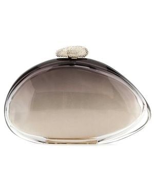 Benedetta Bruzziches Transparent Methacrylate Ariel Clutch - Grey