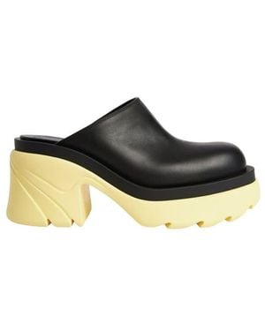Bottega Veneta 90Mm Flash Platform Mules - Black