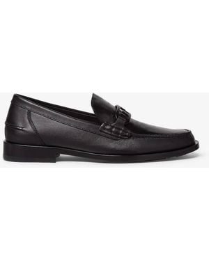 Fendi Olock Slip-On Leather Loafers, Brand Size 8 Us - Black