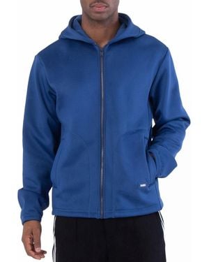 Rains Safi Fleece Hooded Jacket - Blue